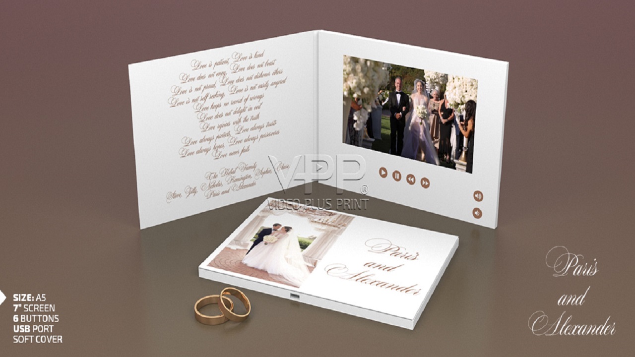Unforgettable Memories: The Key Benefits of 7-Inch Wedding Video Brochure
