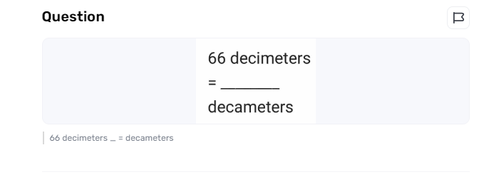 How to Convert 66 Decimeters into Decameters?